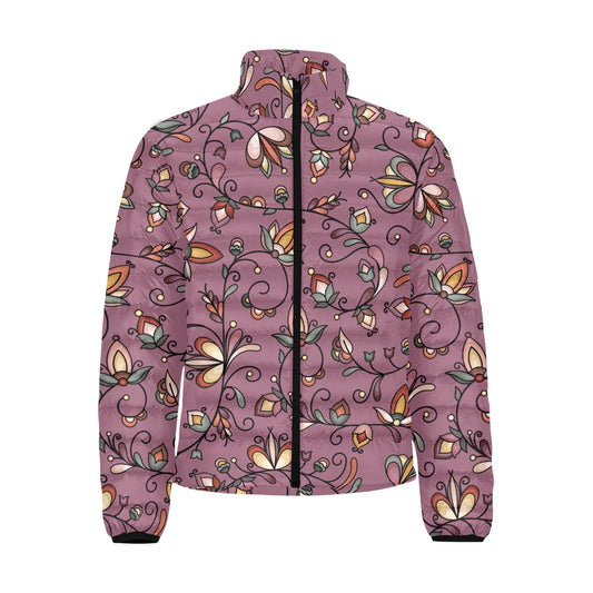 Burnt Sky Petals Magenta Padded Jacket