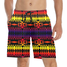 Load image into Gallery viewer, Two Worlds Apart Men&#39;s Mid-Length Beach Shorts
