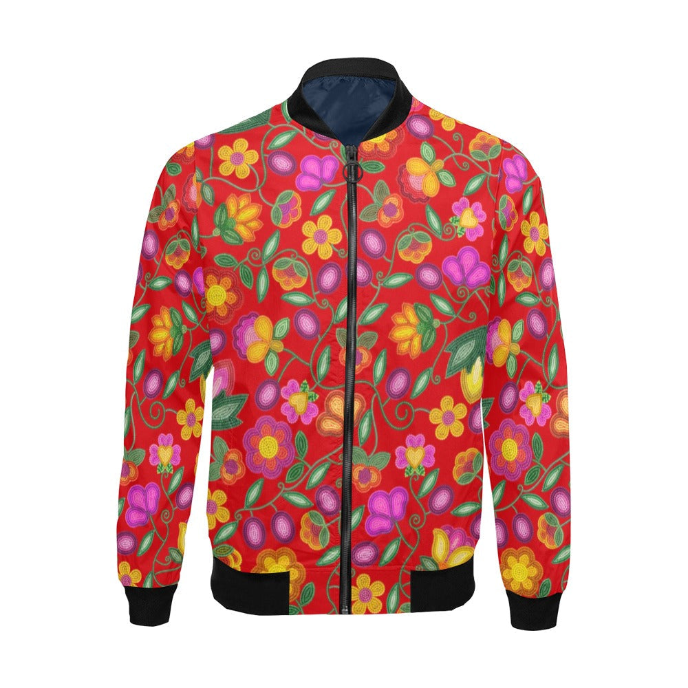Boreal Bounty Red Bomber Jacket