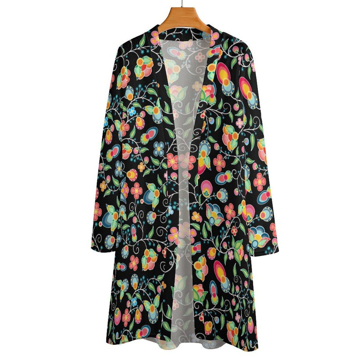 Floral Bounty Black Cardigan