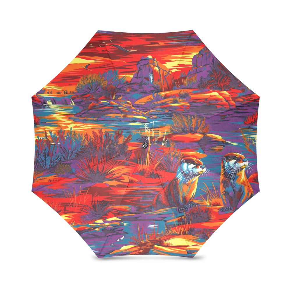 Silly Otters Foldable Umbrella