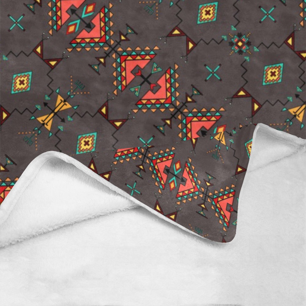 Thunder Flight Gray X-Large Micro Fleece Blanket