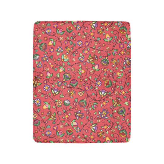 Heartbeat Petals Red Ultra-Soft Micro Fleece Blanket 40"x50"