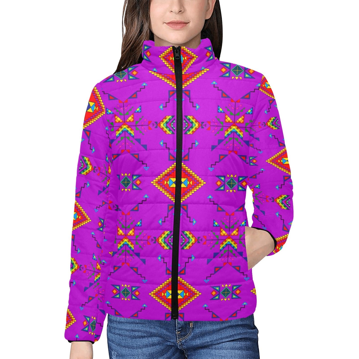 Buffalo Jump Purple Women's Padded Jacket