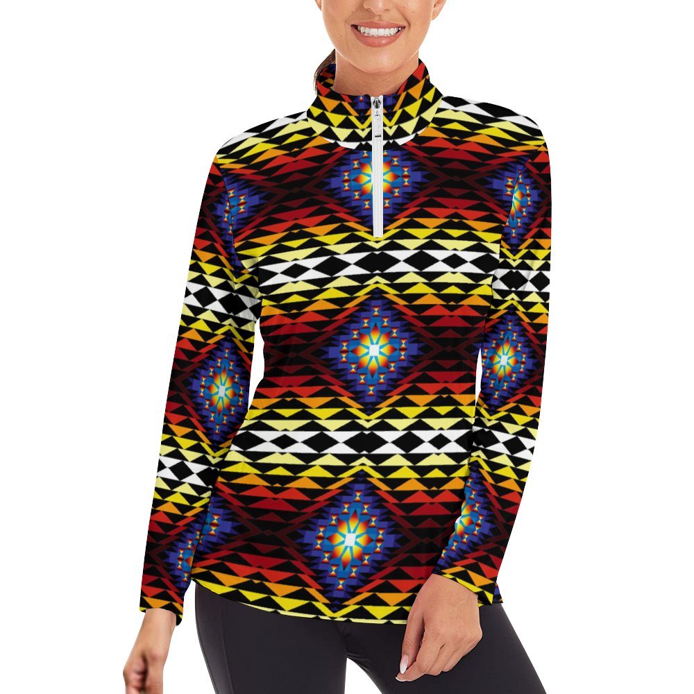 Sunset Blanket Long Sleeve Yoga Shirt