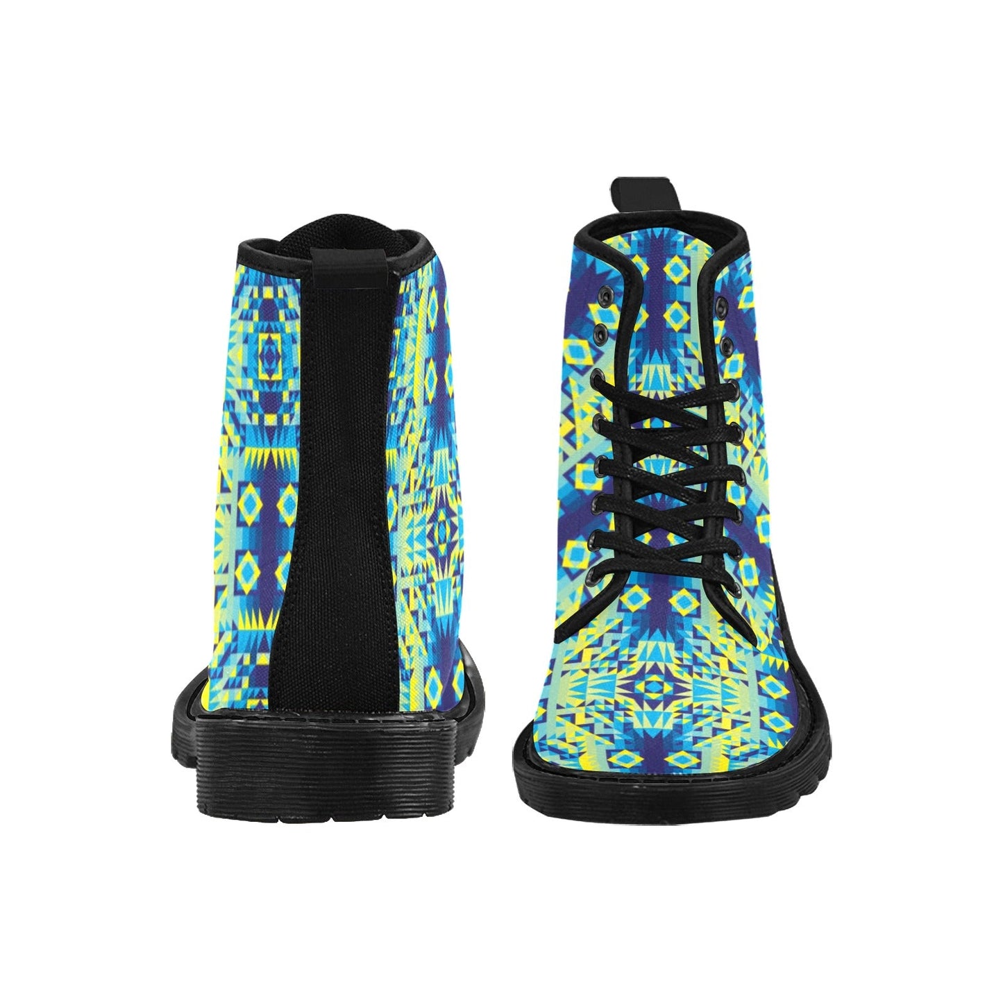 Kaleidoscope Jaune Bleu Boots