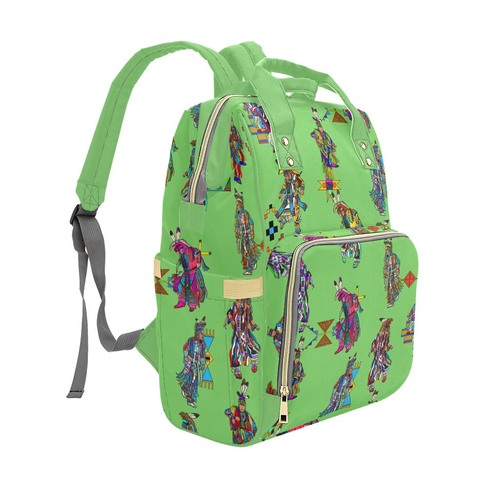 Men's Grass Dancers Grass Multi-Function Diaper Backpack