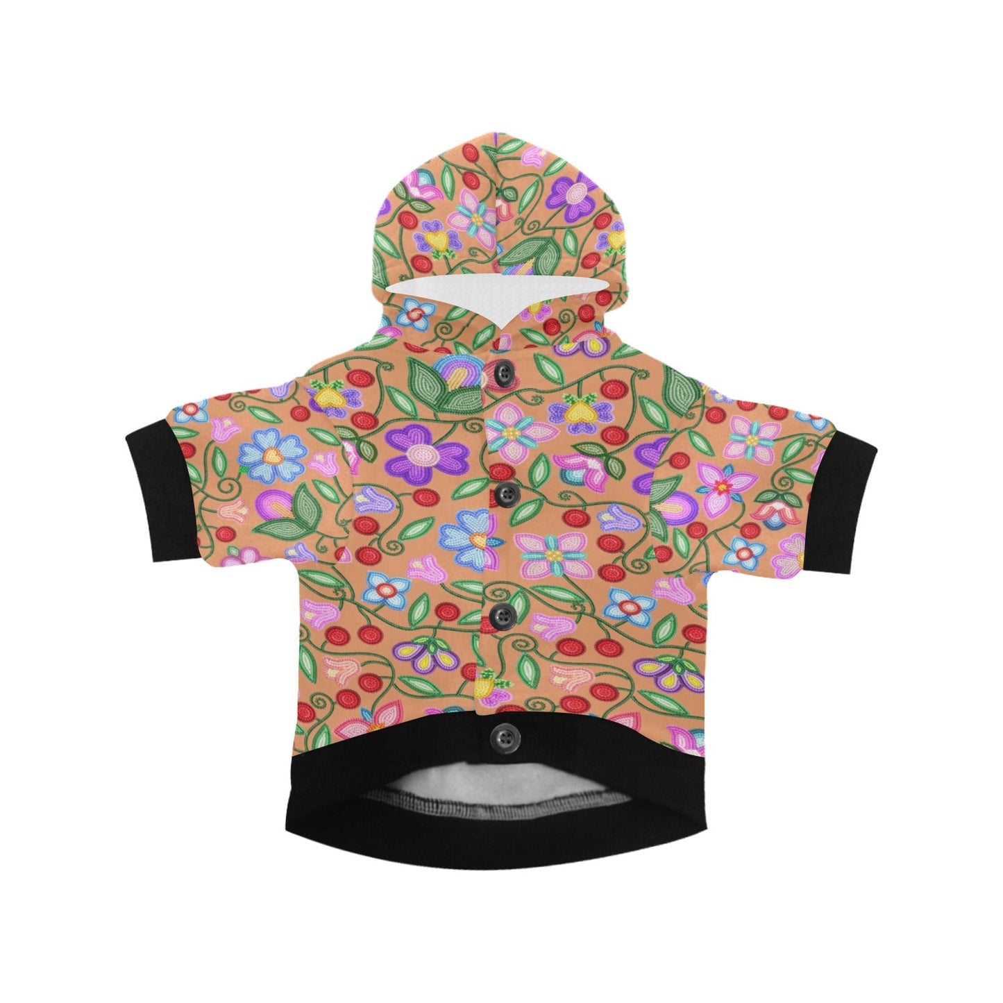 Petal Harmony Terracotta Pet  Hoodie