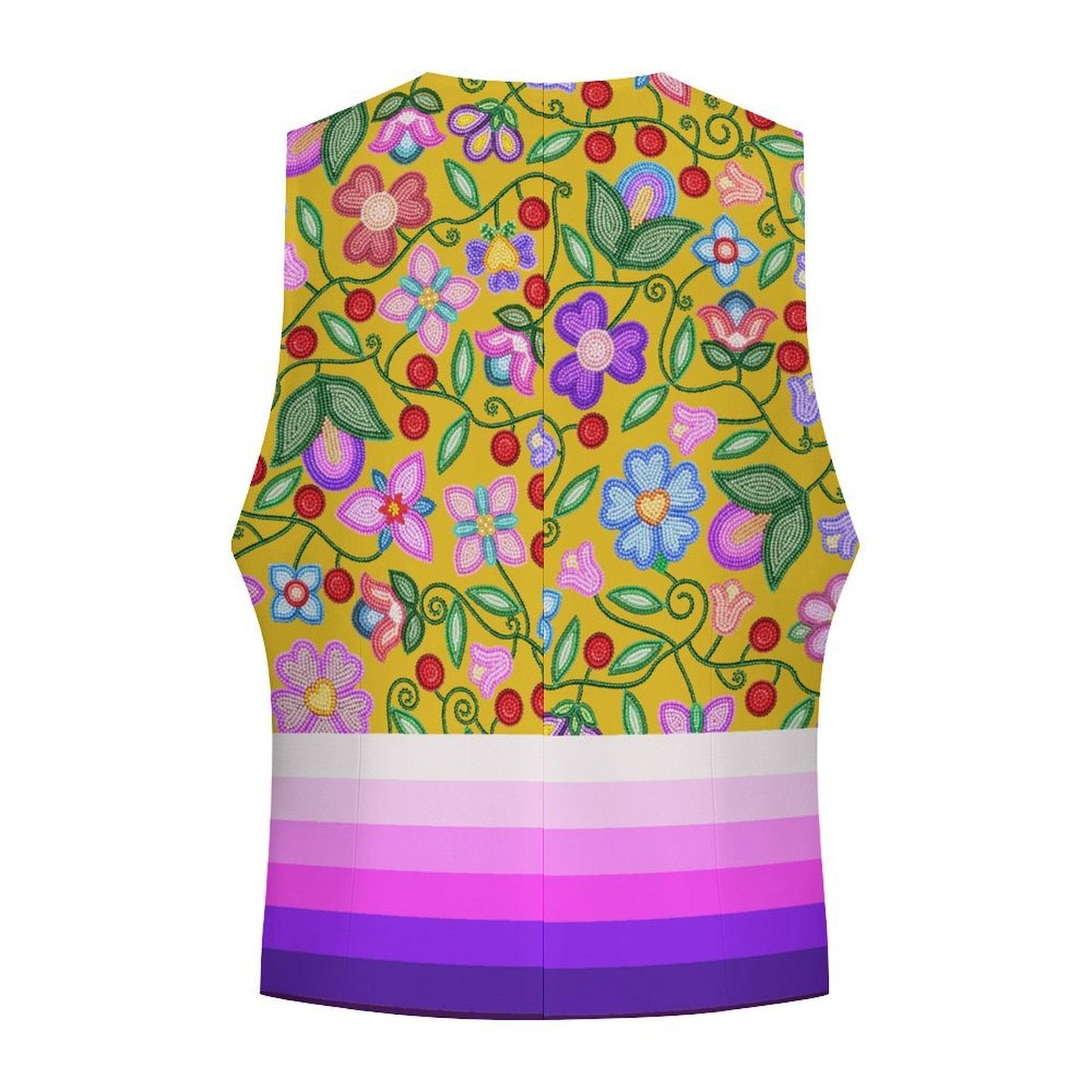 Petal Harmony Women's Sleeveless Suit Vest