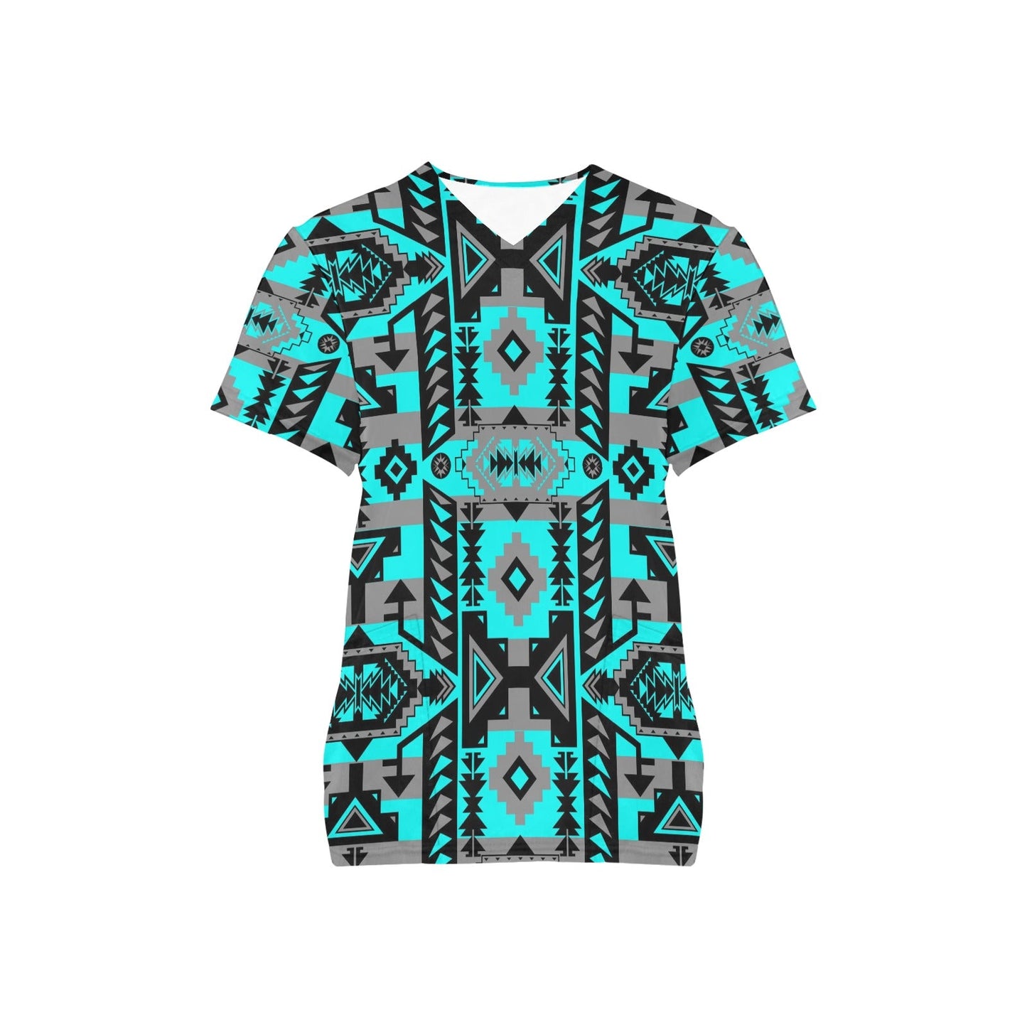 Chiefs Mountain Sky Scrub Top