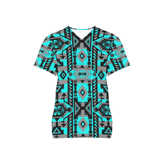 Chiefs Mountain Sky Scrub Top