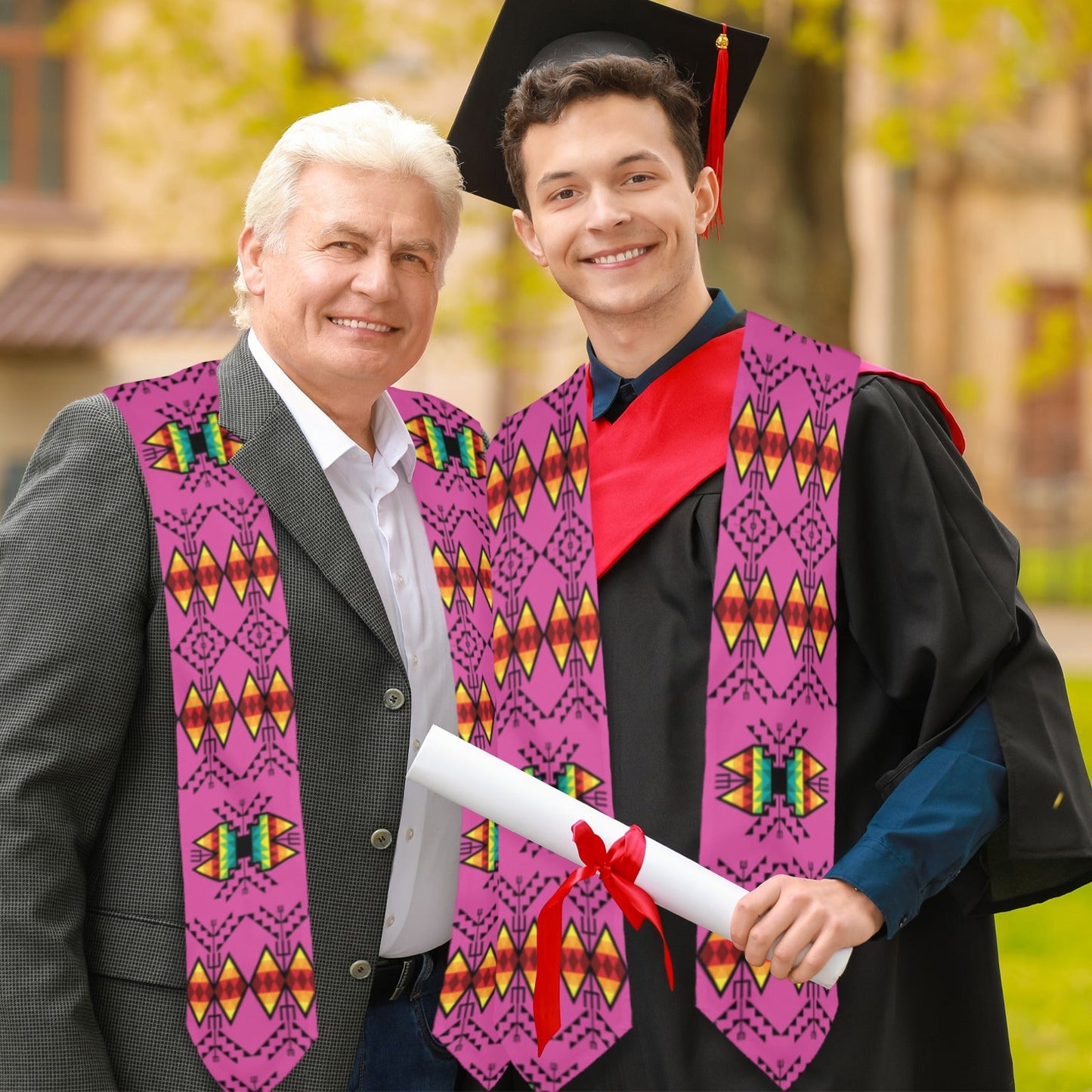 Sacred Trust Pink Graduation Stole