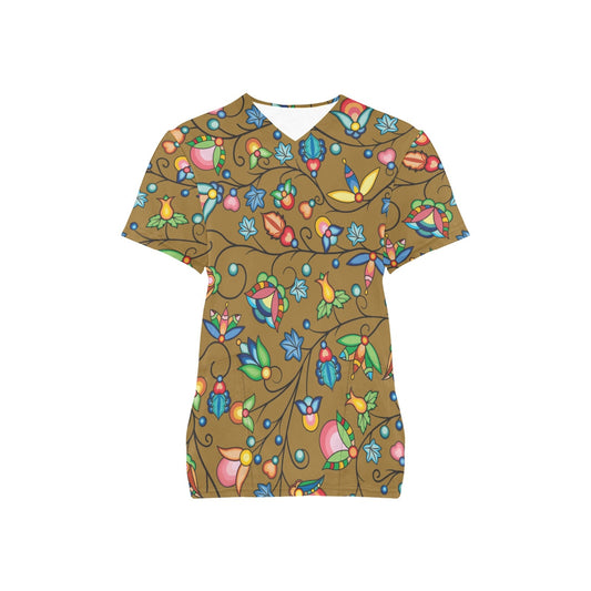 Prairie Plains Spirit Fall Leaves Scrub Top