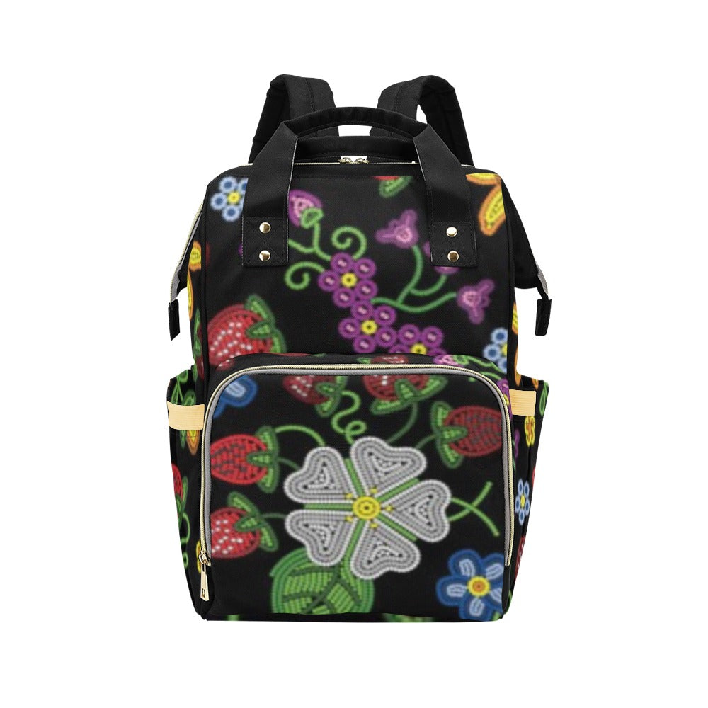 Berry Pop Midnight Multi-Function Diaper Backpack/Diaper Bag