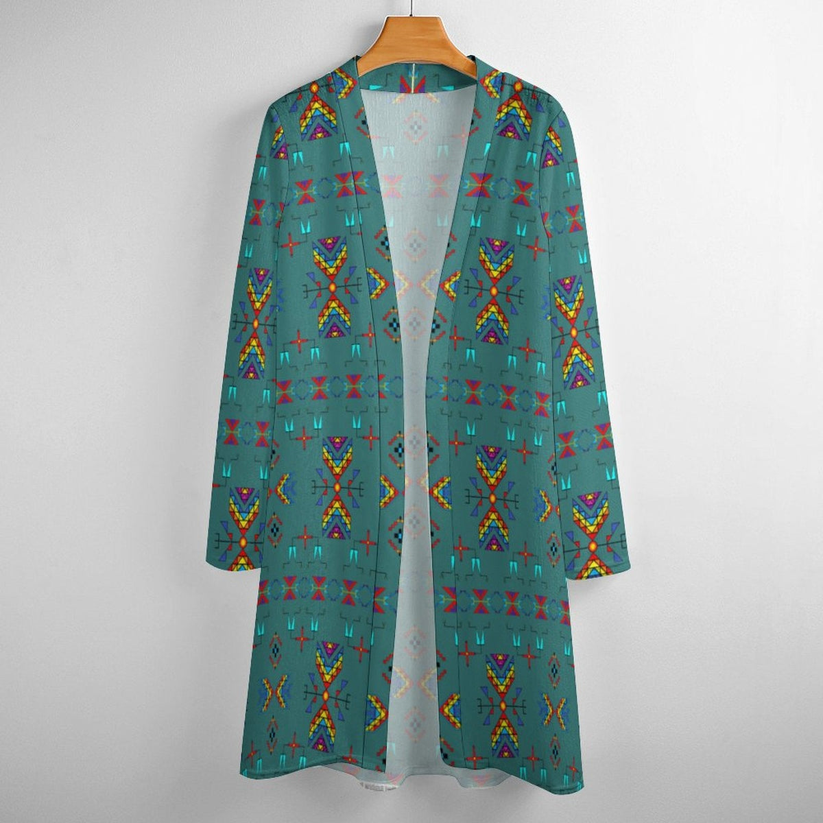 Rainy Chief Rainbow Teal Sky Cardigan