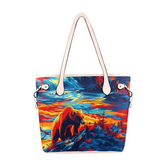 Hungry Bear Clover Canvas Tote Bag