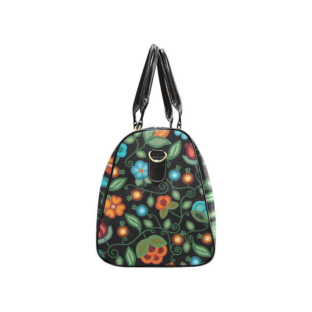 Prairie Fire Petals Black Small Travel Bag