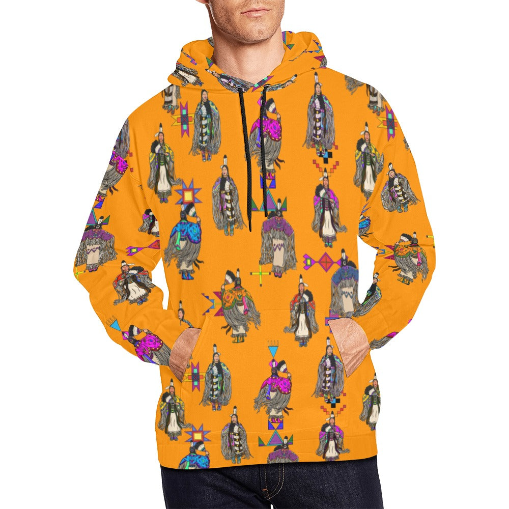 Women's Tradish Dancers Orange Hoodie for Men