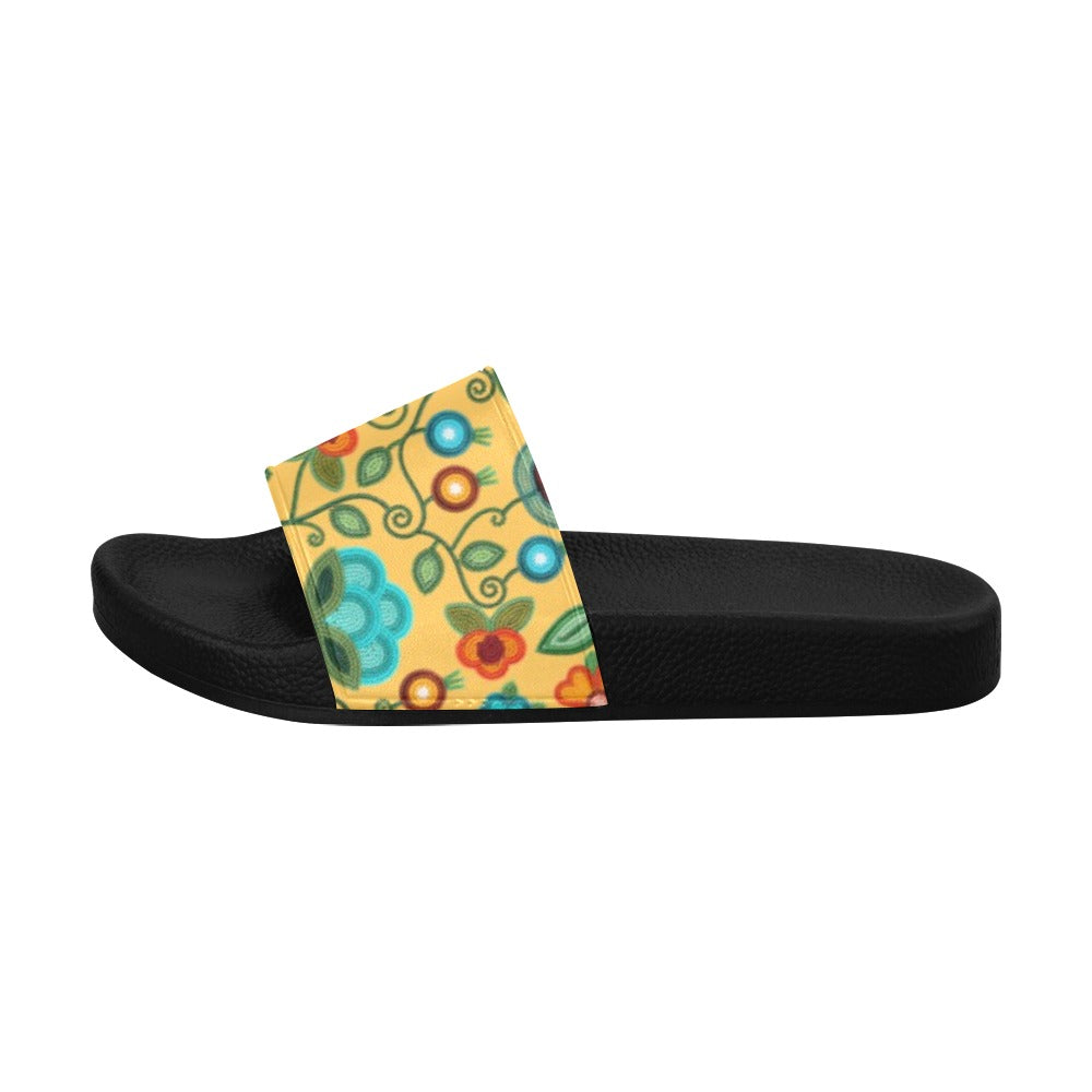 Prairie Fire Petals Honey Women's Slide Sandals
