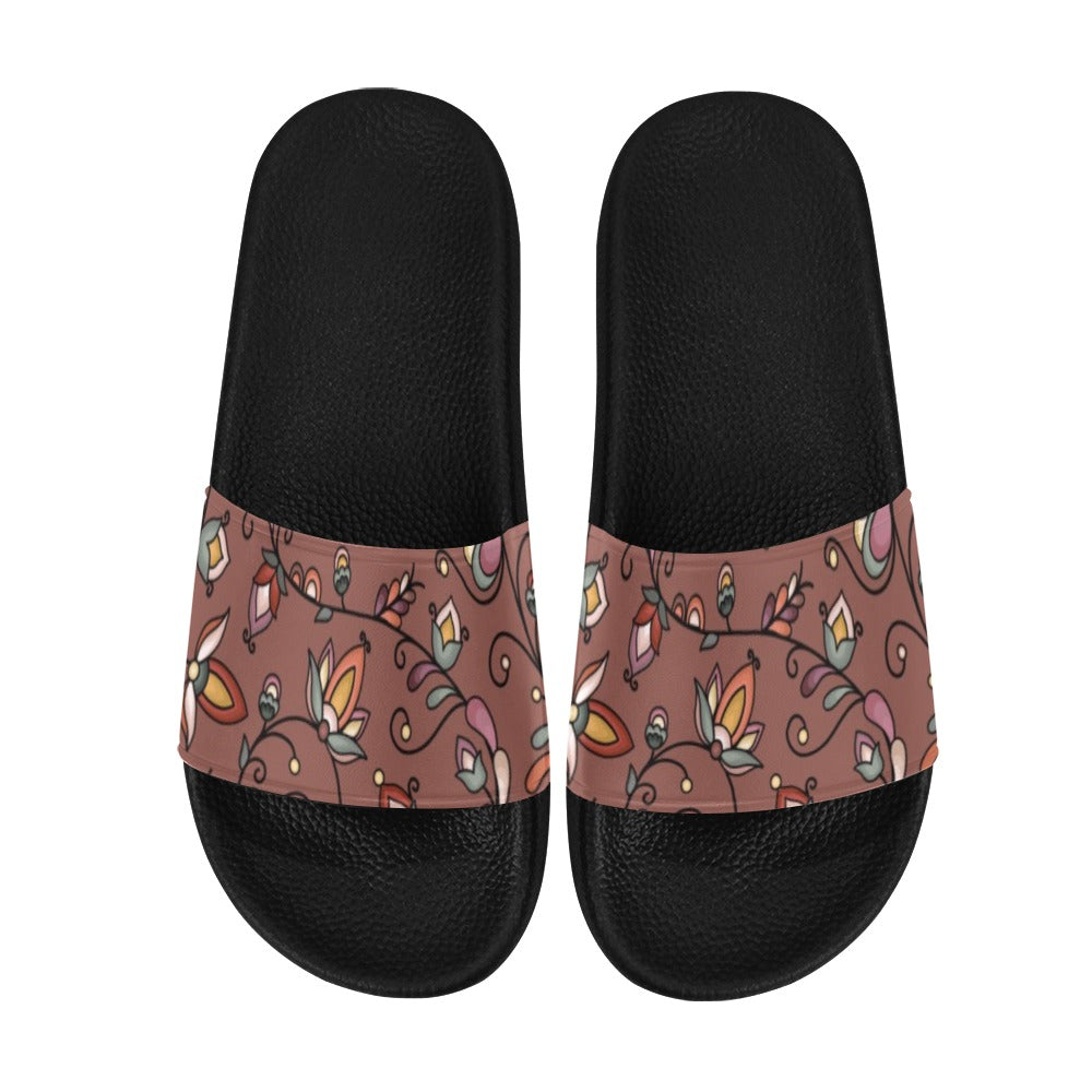 Burnt Sky Petals Slide Sandals