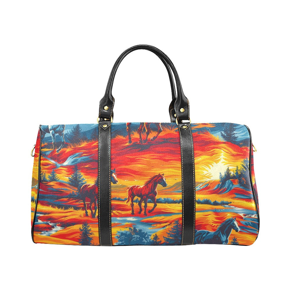 Wild Horses Large Travel Bag