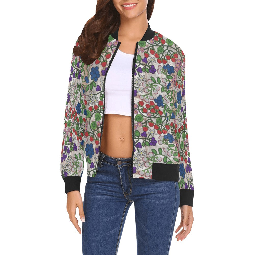 Takwakin Harvest Br Bark Bomber Jacket for Women