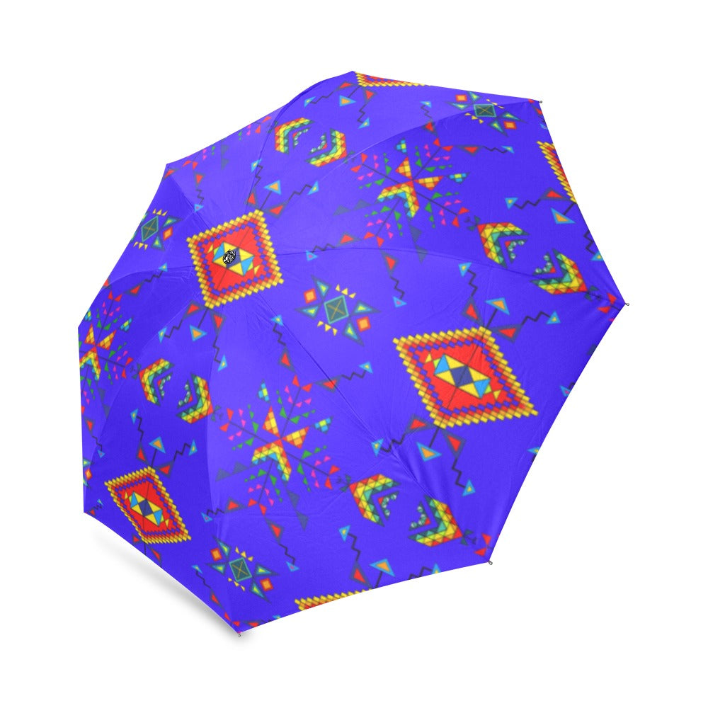 Buffalo Jump Blue Foldable Umbrella
