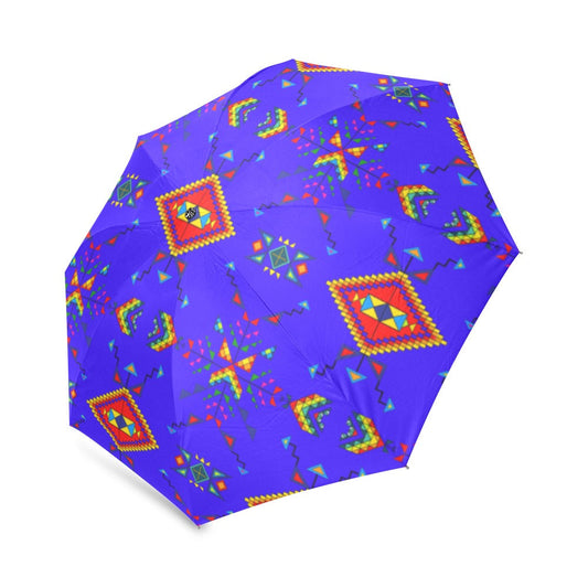 Buffalo Jump Blue Foldable Umbrella