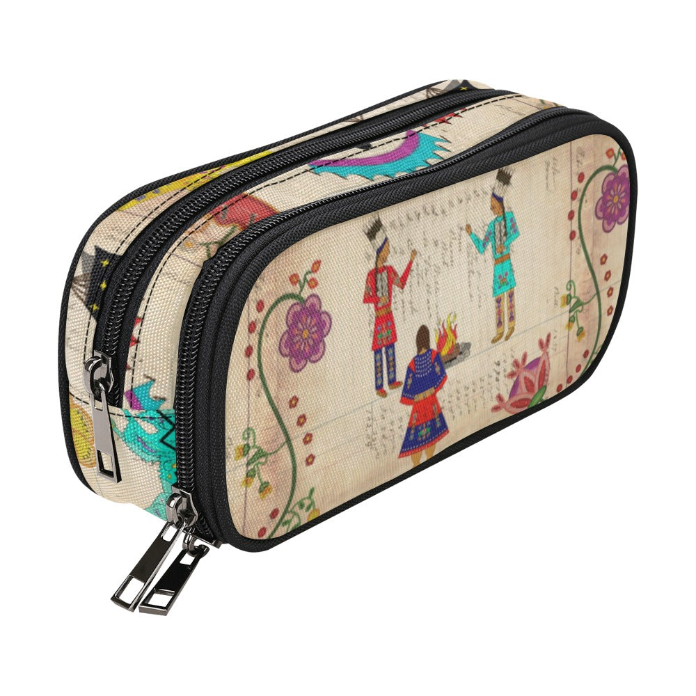 Floral Ledger Way of Life Pencil Pouch