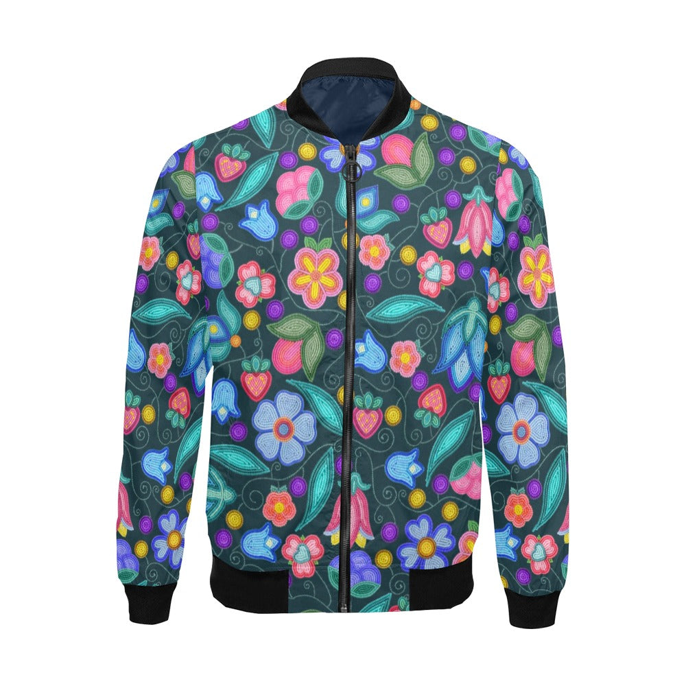 Sweet Offering Dark Teal Bomber Jacket
