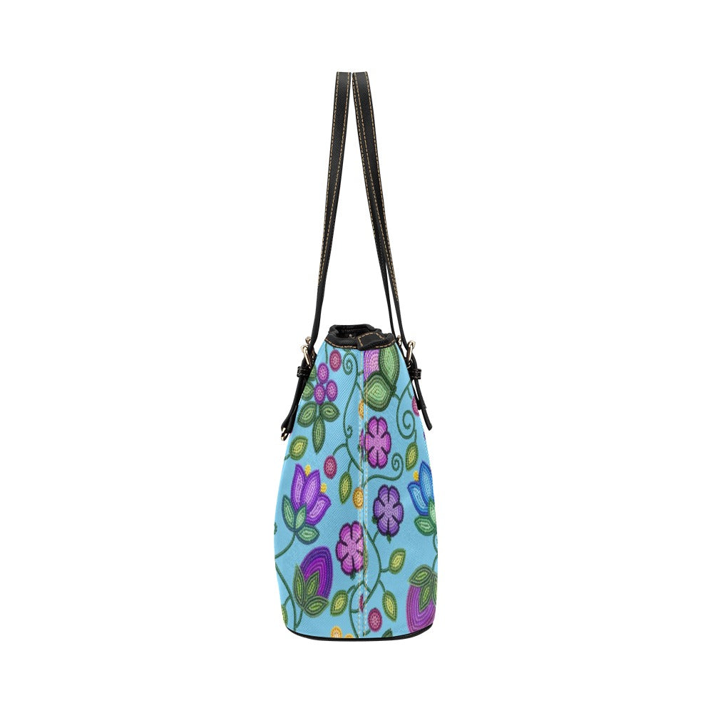 Bloom Uplift Sky Leather Tote