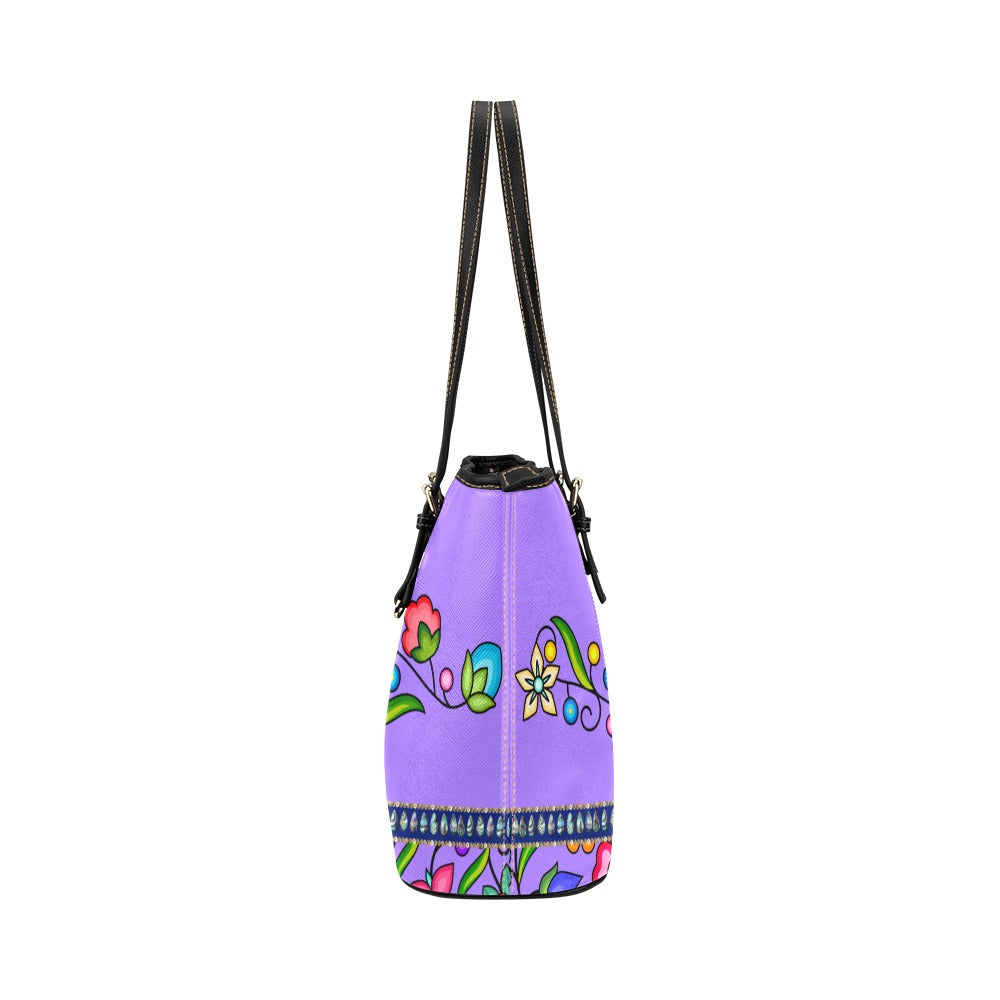 Grandmother Legacy Purple Leather Tote