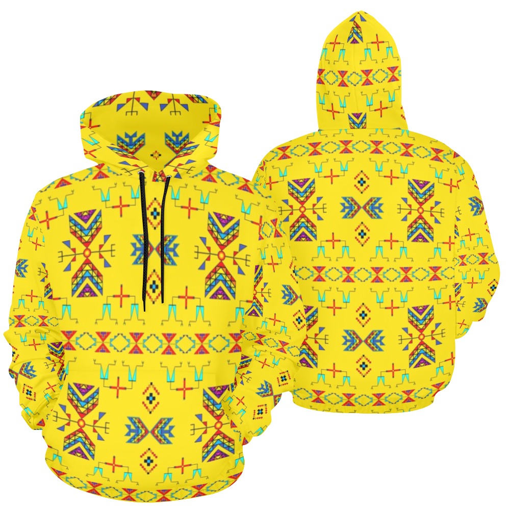 Rainy Chief Rainbow Yellow Hoodie for Women