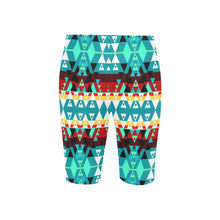 Load image into Gallery viewer, Writing on Stone Wheel Men&#39;s Knee Length Swimming Trunks
