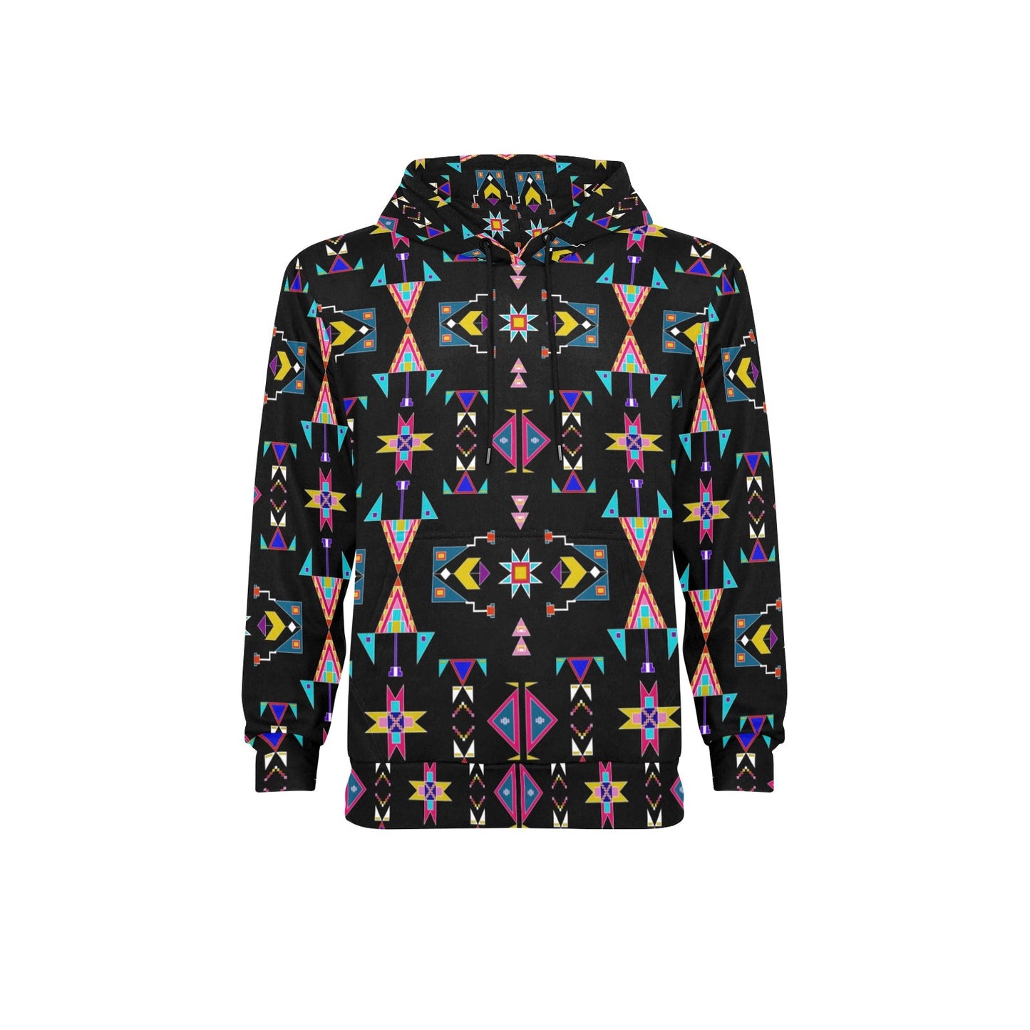 Enemy Territory Black Men's Long Sleeve Fleece Hoodie