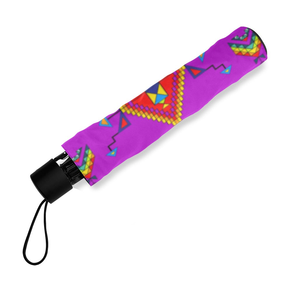 Buffalo Jump Purple Foldable Umbrella