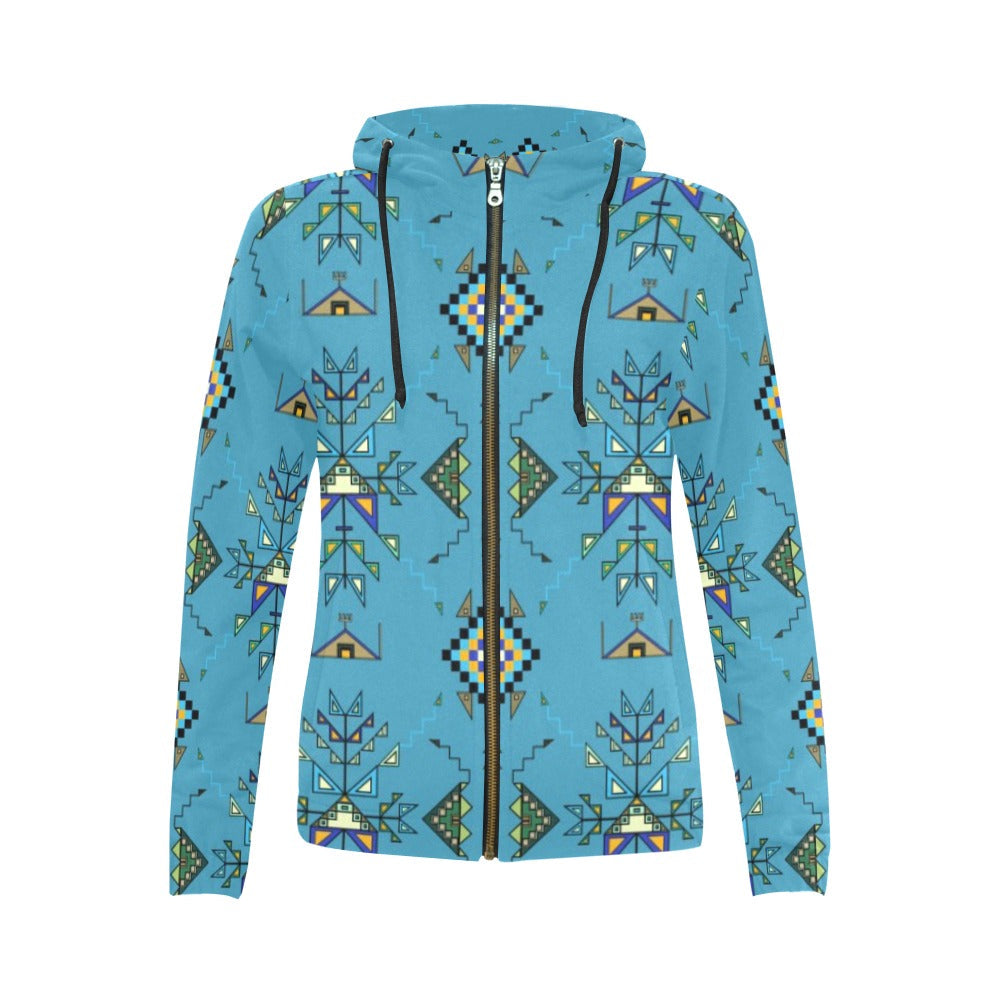 Bear Shield Full Zip Hoodie for Women