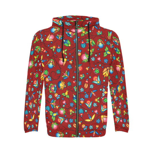 Prairie Plains Spirit Red Zip Hoodie