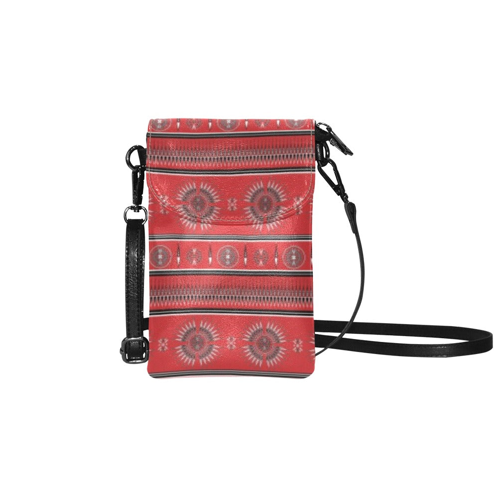 Evening Feather Wheel Small Cell Phone Purse