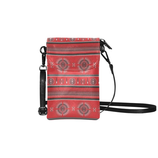 Evening Feather Wheel Small Cell Phone Purse