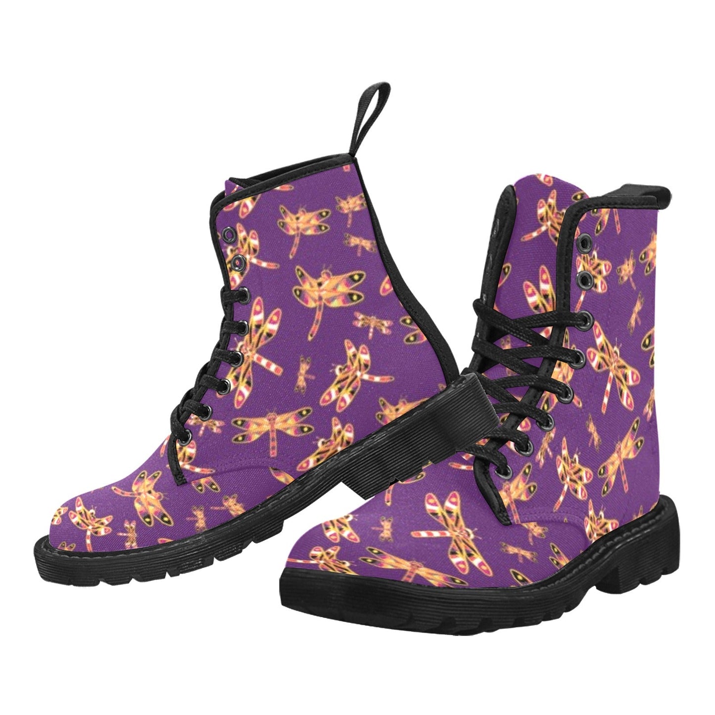 Gathering Yellow Purple Boots
