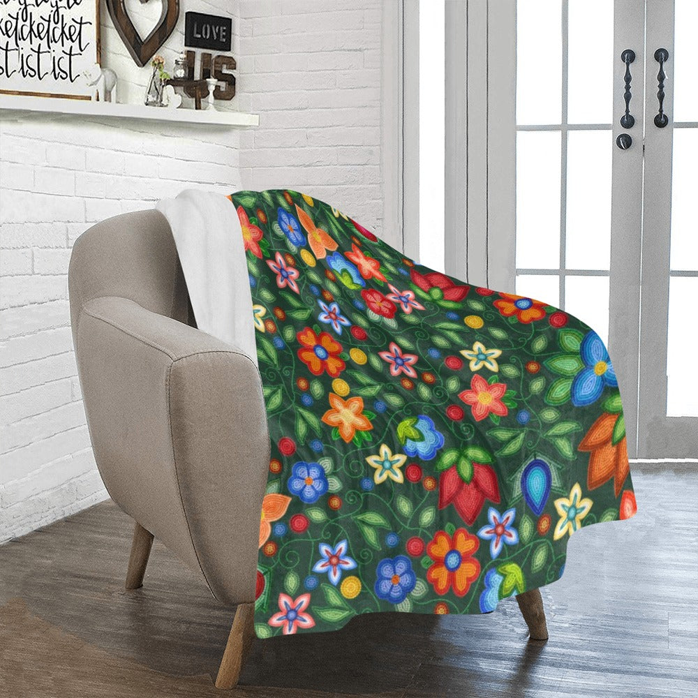 Morning Harmony Forest Small Micro Fleece Blanket