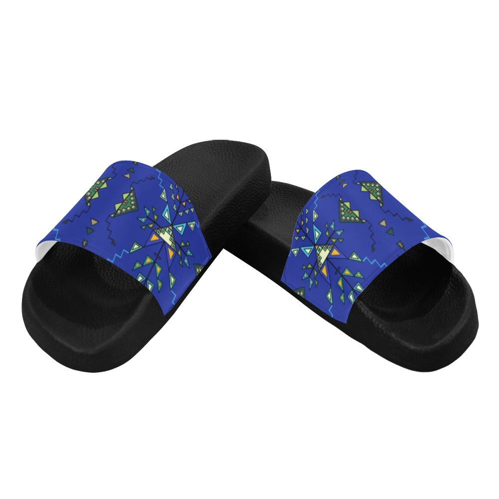 Bear Shield Dark Blue Men's Slide Sandals