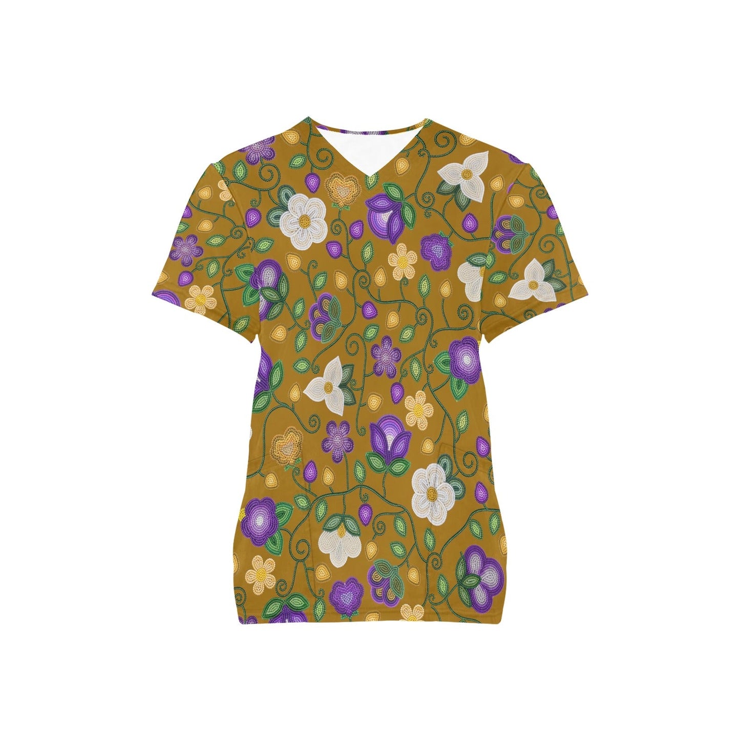 Midnight Moss Bloom Toffee Scrub Top