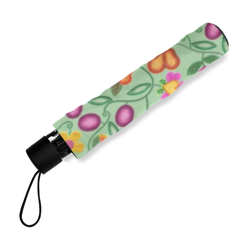 Boreal Bounty Green Foldable Umbrella