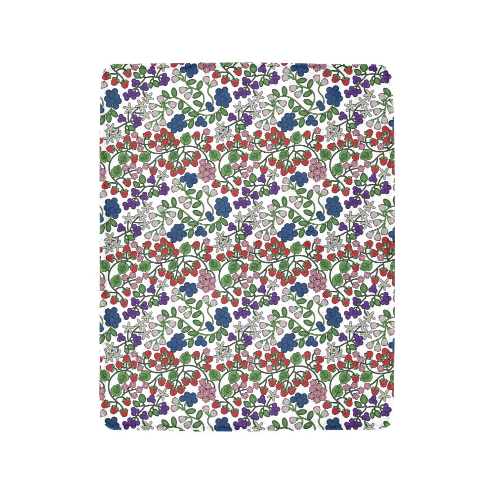 Takwakin Harvest White Ultra-Soft Micro Fleece Blanket 40"x50"