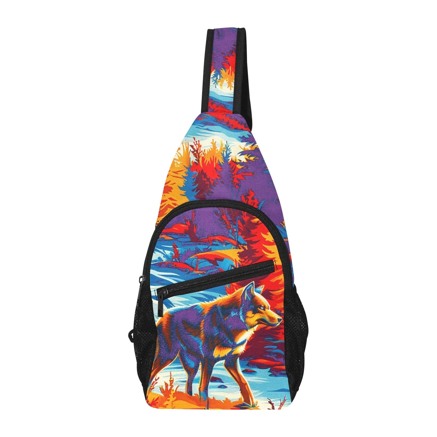 Hunting Wolves II Chest Bag