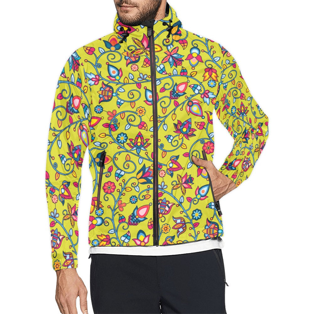 Thorny Path Yellow Men's Windbreaker