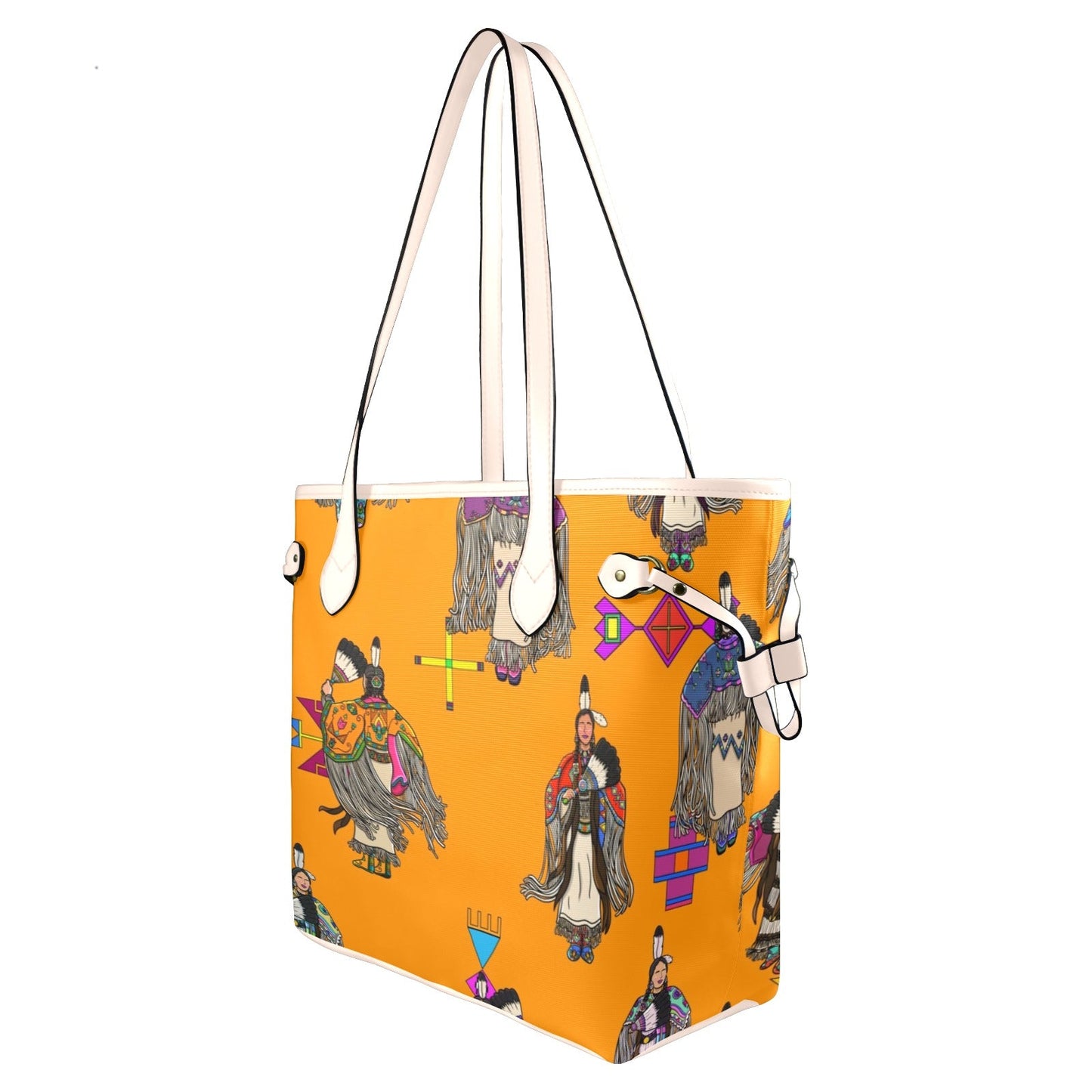 Women's Tradish Dancers Orange Clover Canvas Tote Bag