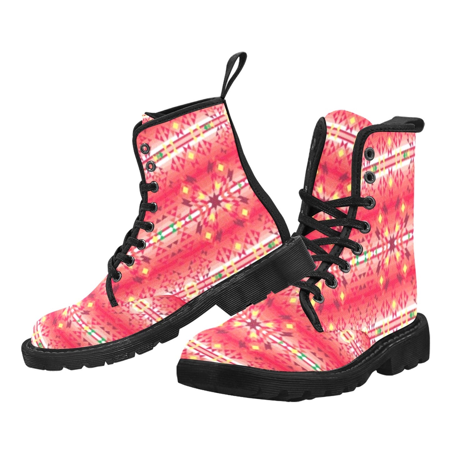 Red Pink Star Boots